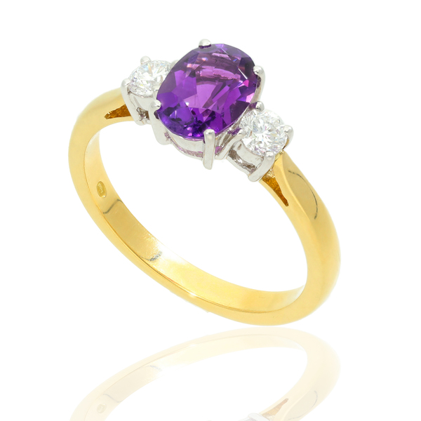 Vintage 9ct Gold Amethyst Ring